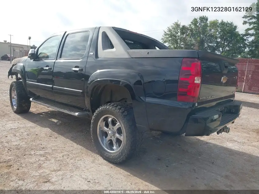 2008 Chevrolet Avalanche 1500 Lt VIN: 3GNFK12328G162129 Lot: 45501975