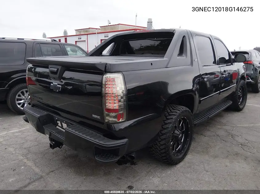 2008 Chevrolet Avalanche 1500 Ls VIN: 3GNEC12018G146275 Lot: 45508635