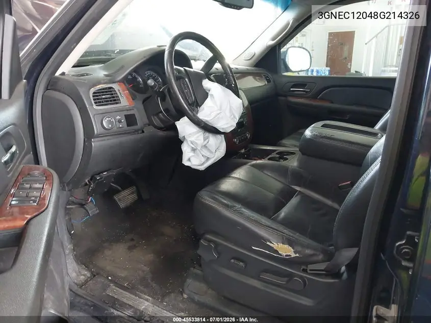 2008 Chevrolet Avalanche 1500 Lt VIN: 3GNEC12048G214326 Lot: 45533814