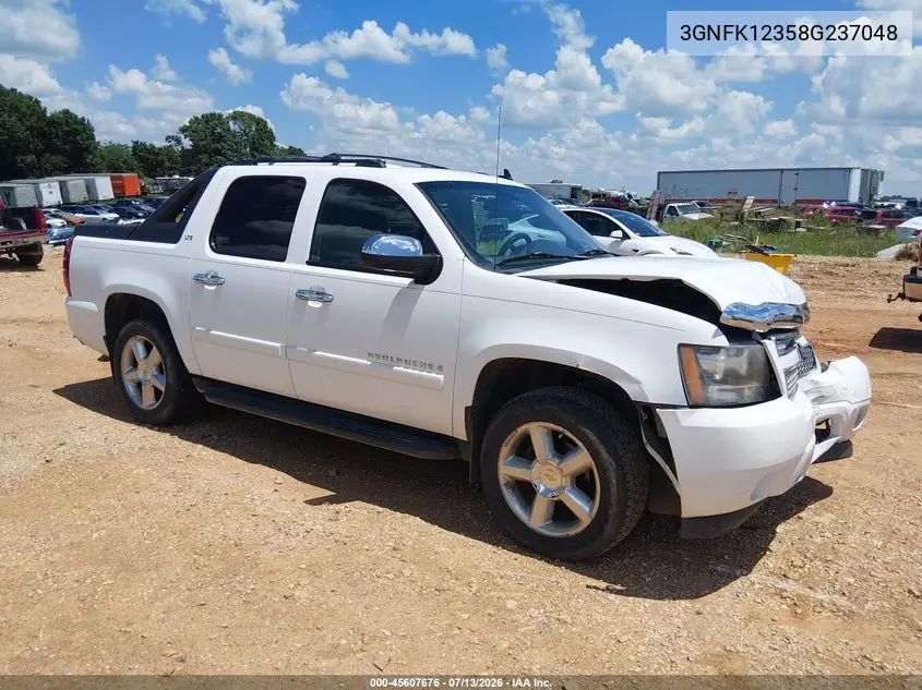 2008 Chevrolet Avalanche 1500 Ltz VIN: 3GNFK12358G237048 Lot: 45607676