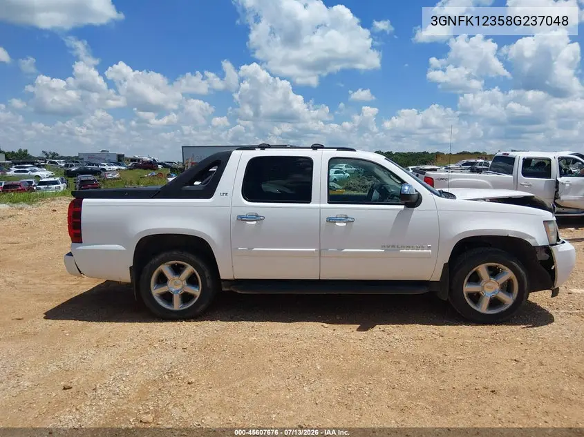 2008 Chevrolet Avalanche 1500 Ltz VIN: 3GNFK12358G237048 Lot: 45607676