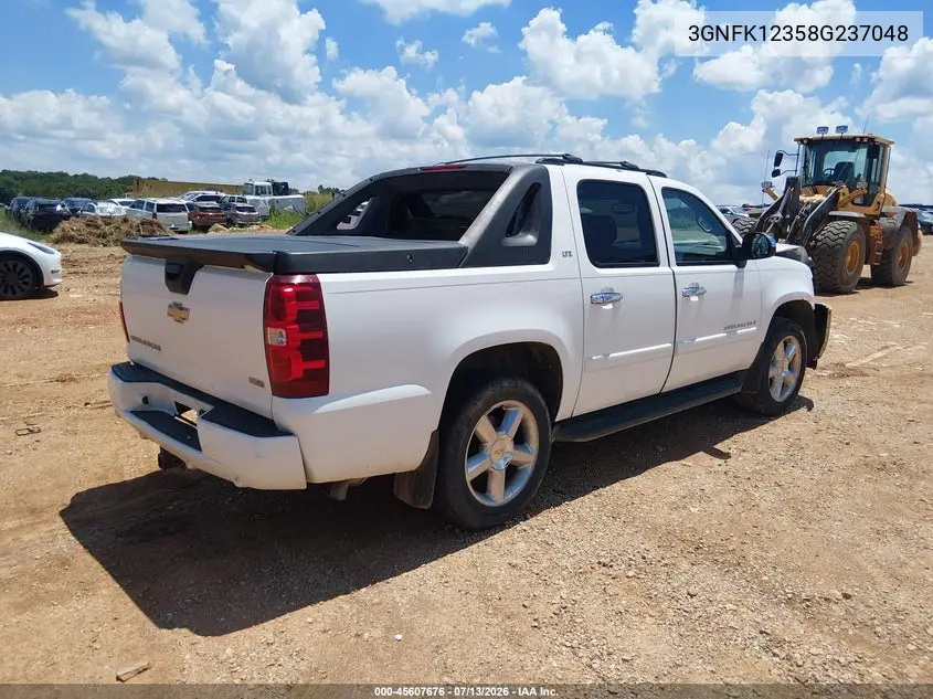 2008 Chevrolet Avalanche 1500 Ltz VIN: 3GNFK12358G237048 Lot: 45607676