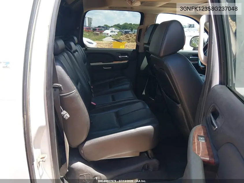 2008 Chevrolet Avalanche 1500 Ltz VIN: 3GNFK12358G237048 Lot: 45607676