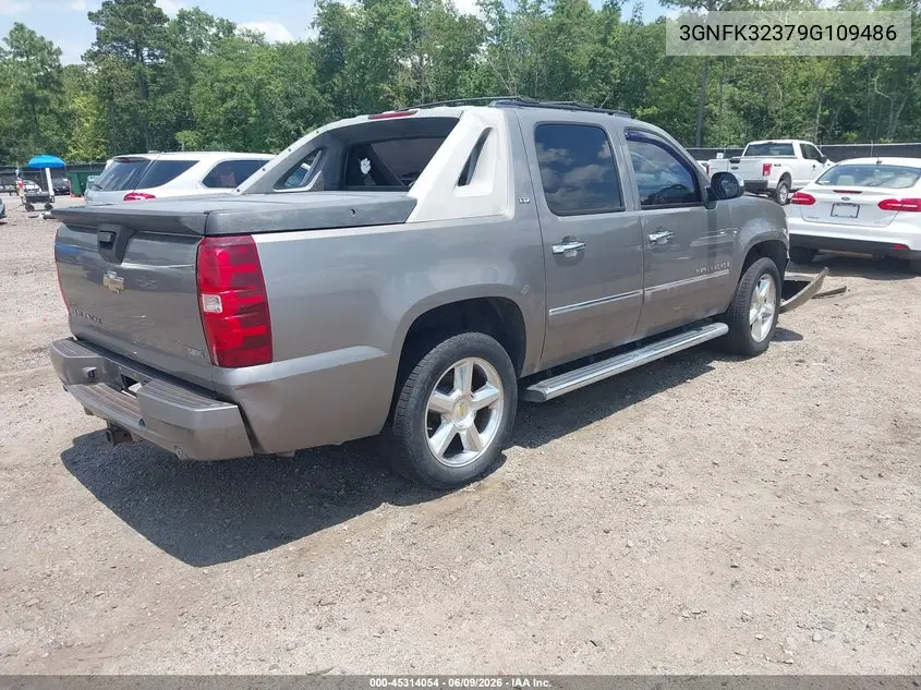 2009 Chevrolet Avalanche 1500 Ltz VIN: 3GNFK32379G109486 Lot: 45314054