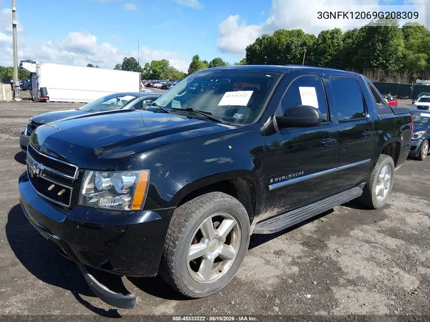 2009 Chevrolet Avalanche 1500 Ls VIN: 3GNFK12069G208309 Lot: 45333322