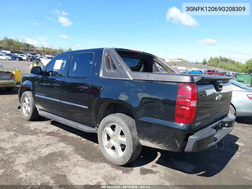 2009 Chevrolet Avalanche 1500 Ls VIN: 3GNFK12069G208309 Lot: 45333322