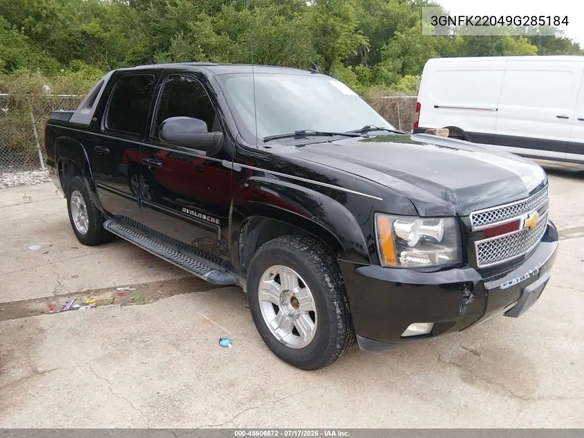 2009 Chevrolet Avalanche 1500 Lt2 VIN: 3GNFK22049G285184 Lot: 45606672
