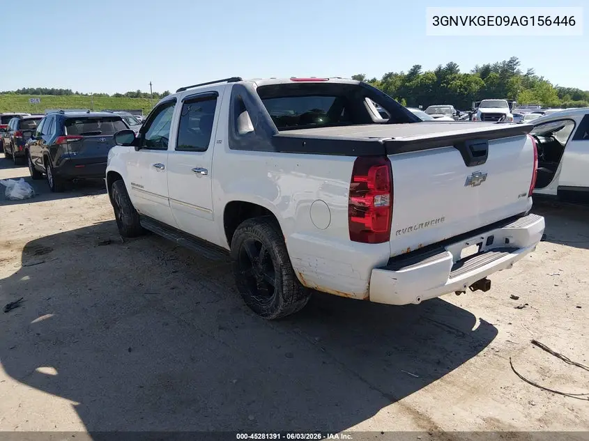 2010 Chevrolet Avalanche 1500 Ltz VIN: 3GNVKGE09AG156446 Lot: 45281391