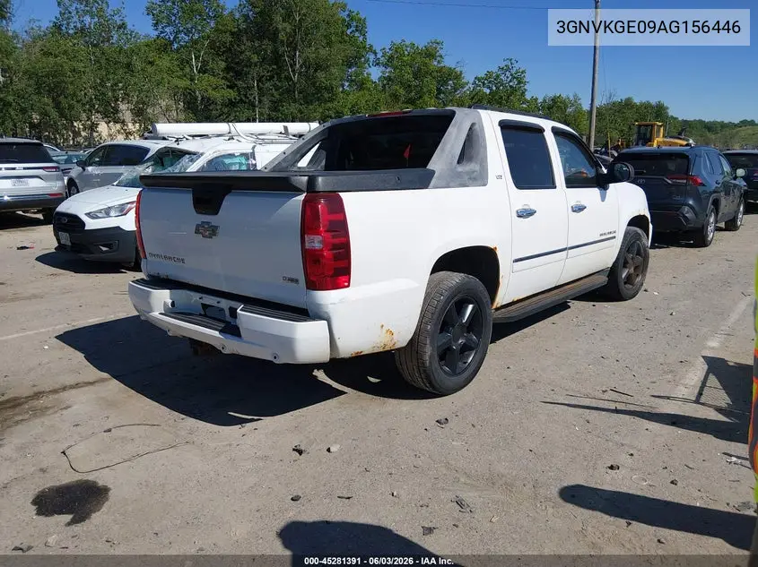 2010 Chevrolet Avalanche 1500 Ltz VIN: 3GNVKGE09AG156446 Lot: 45281391