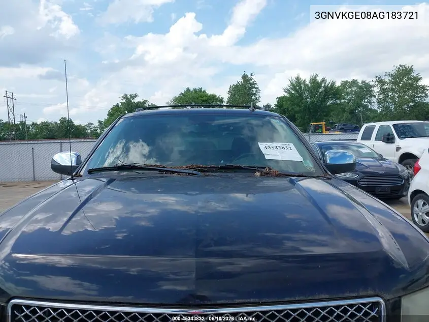 2010 Chevrolet Avalanche 1500 Ltz VIN: 3GNVKGE08AG183721 Lot: 45343832