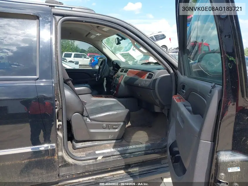 2010 Chevrolet Avalanche 1500 Ltz VIN: 3GNVKGE08AG183721 Lot: 45343832
