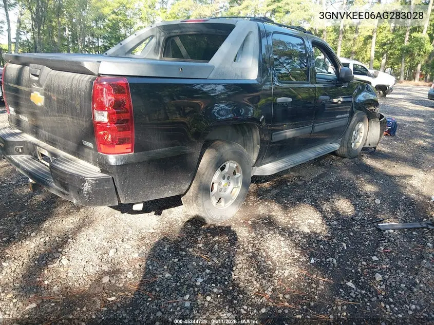 2010 Chevrolet Avalanche 1500 Ls VIN: 3GNVKEE06AG283028 Lot: 45344739