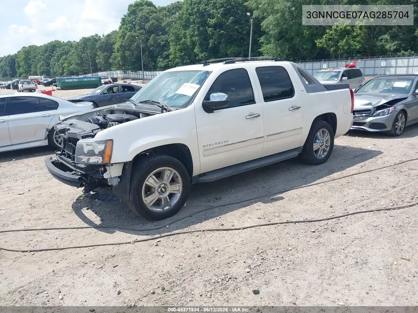 2010 Chevrolet Avalanche 1500 Ltz VIN: 3GNNCGE07AG285704 Lot: 45371934