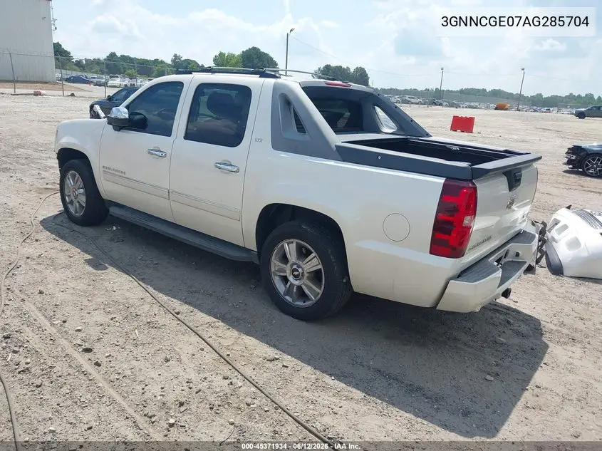 2010 Chevrolet Avalanche 1500 Ltz VIN: 3GNNCGE07AG285704 Lot: 45371934
