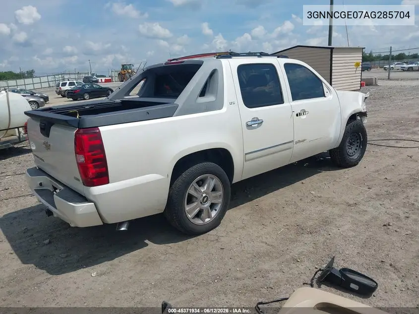 2010 Chevrolet Avalanche 1500 Ltz VIN: 3GNNCGE07AG285704 Lot: 45371934