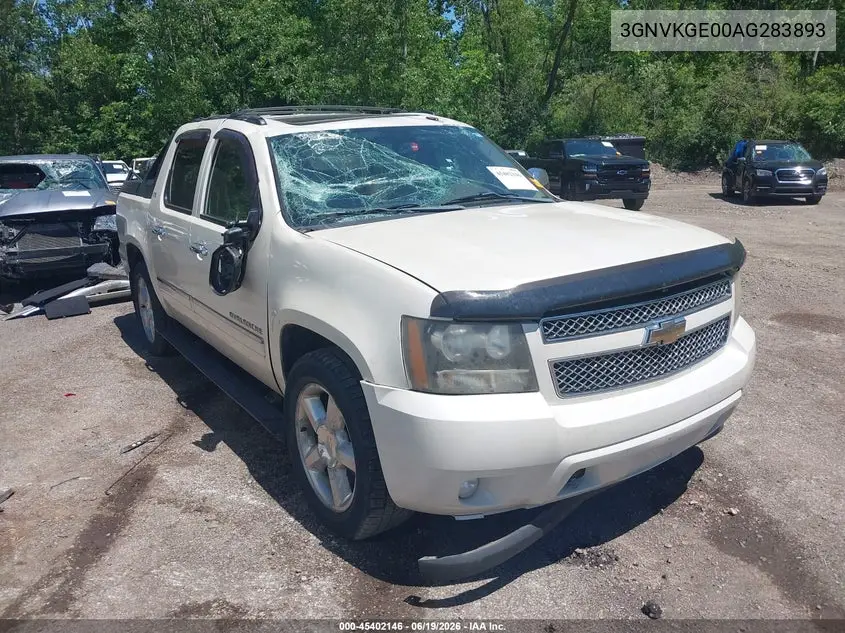 2010 Chevrolet Avalanche 1500 Ltz VIN: 3GNVKGE00AG283893 Lot: 45402146