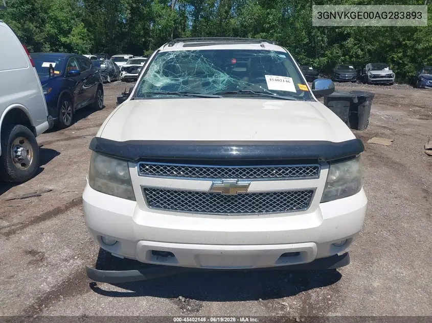 2010 Chevrolet Avalanche 1500 Ltz VIN: 3GNVKGE00AG283893 Lot: 45402146