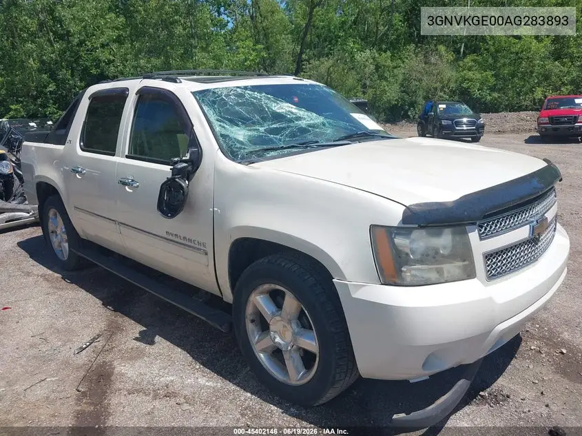 2010 Chevrolet Avalanche 1500 Ltz VIN: 3GNVKGE00AG283893 Lot: 45402146