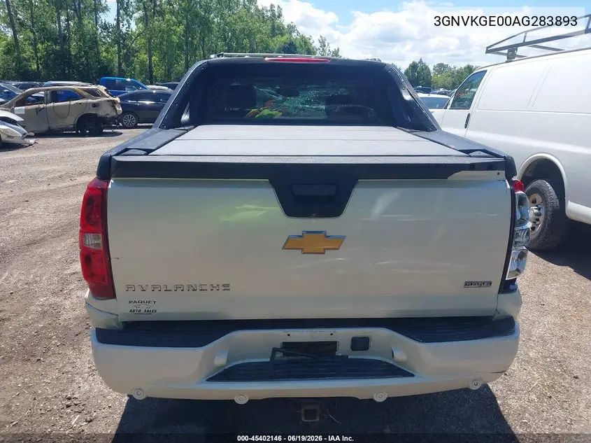 2010 Chevrolet Avalanche 1500 Ltz VIN: 3GNVKGE00AG283893 Lot: 45402146