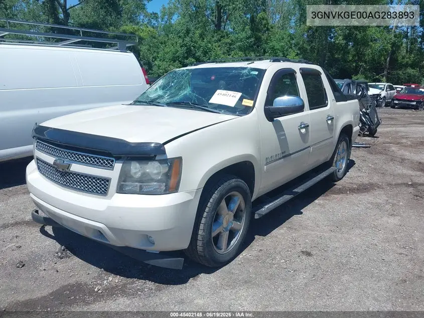 2010 Chevrolet Avalanche 1500 Ltz VIN: 3GNVKGE00AG283893 Lot: 45402146