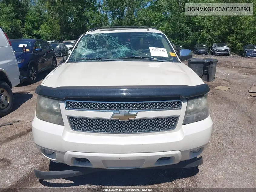 2010 Chevrolet Avalanche 1500 Ltz VIN: 3GNVKGE00AG283893 Lot: 45402146
