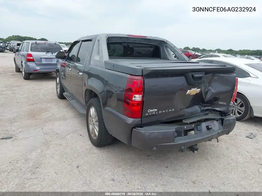 2010 Chevrolet Avalanche 1500 Lt1 VIN: 3GNNCFE06AG232924 Lot: 45466119