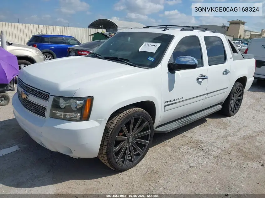 2010 Chevrolet Avalanche 1500 Ltz VIN: 3GNVKGE00AG168324 Lot: 45531985