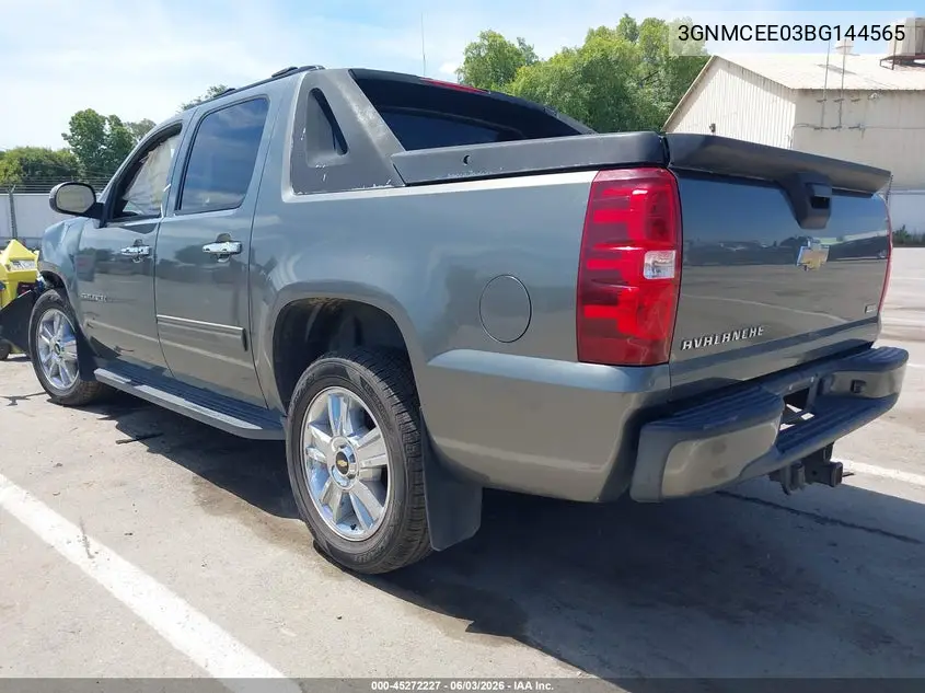 2011 Chevrolet Avalanche 1500 Ls VIN: 3GNMCEE03BG144565 Lot: 45272227