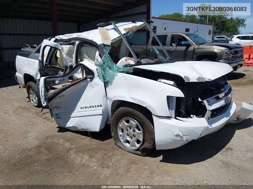 2011 Chevrolet Avalanche 1500 Lt1 VIN: 3GNTKFE30BG368083 Lot: 45305064