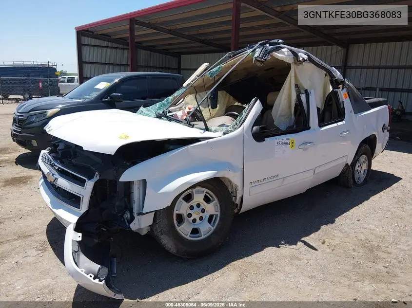 2011 Chevrolet Avalanche 1500 Lt1 VIN: 3GNTKFE30BG368083 Lot: 45305064