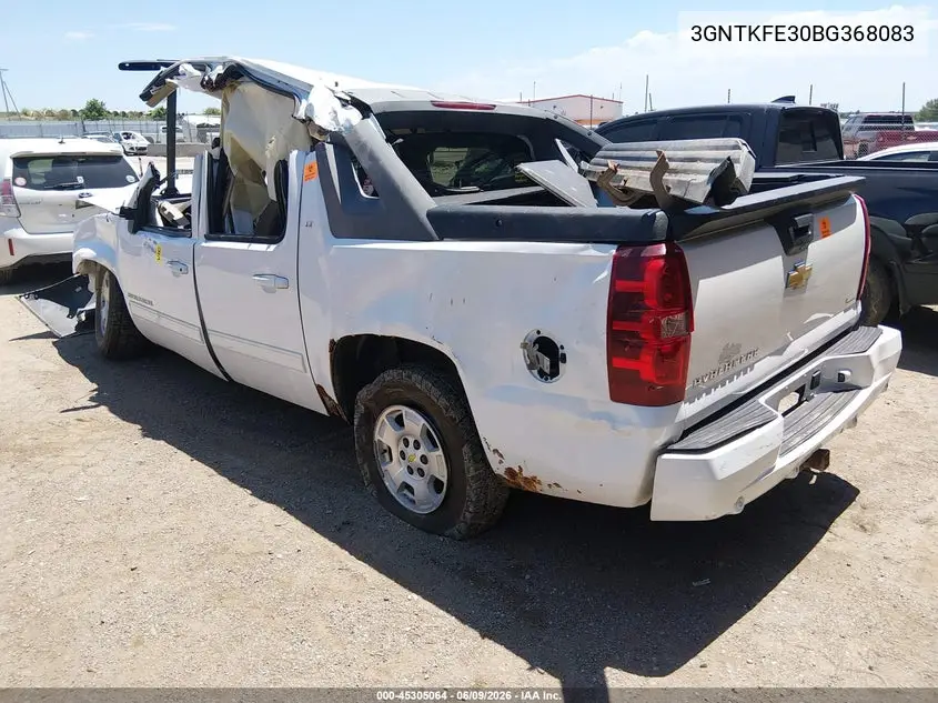 2011 Chevrolet Avalanche 1500 Lt1 VIN: 3GNTKFE30BG368083 Lot: 45305064