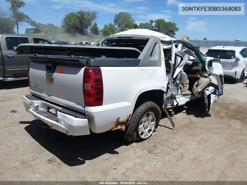 2011 Chevrolet Avalanche 1500 Lt1 VIN: 3GNTKFE30BG368083 Lot: 45305064