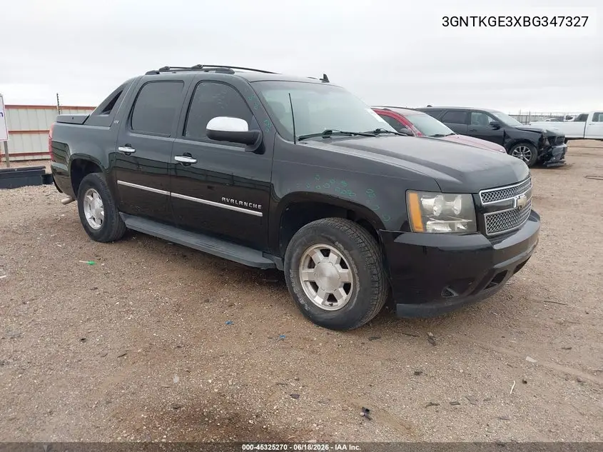2011 Chevrolet Avalanche 1500 Ltz VIN: 3GNTKGE3XBG347327 Lot: 45325270