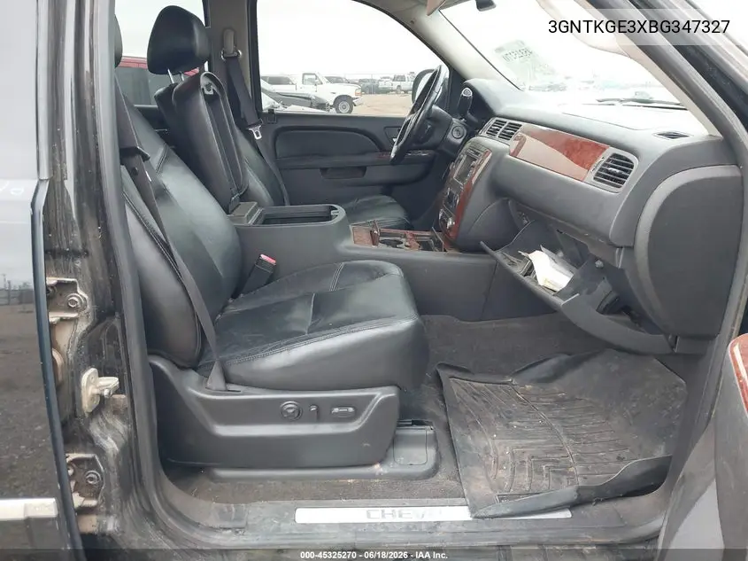 2011 Chevrolet Avalanche 1500 Ltz VIN: 3GNTKGE3XBG347327 Lot: 45325270