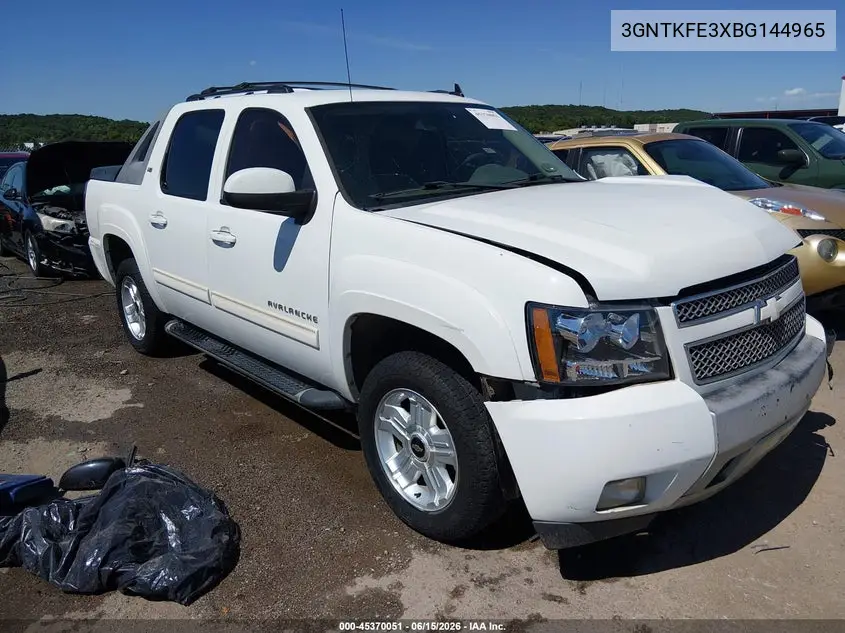2011 Chevrolet Avalanche 1500 Lt1 VIN: 3GNTKFE3XBG144965 Lot: 45370051