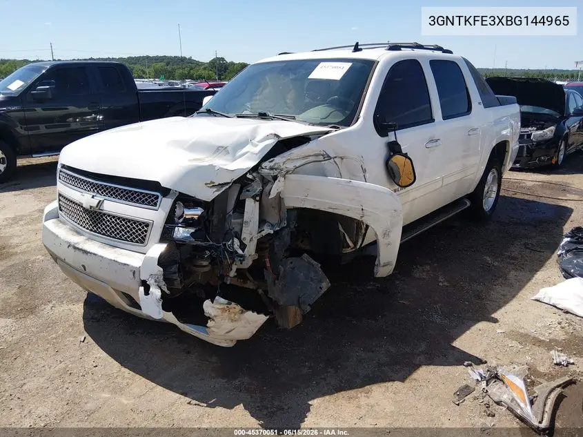 2011 Chevrolet Avalanche 1500 Lt1 VIN: 3GNTKFE3XBG144965 Lot: 45370051