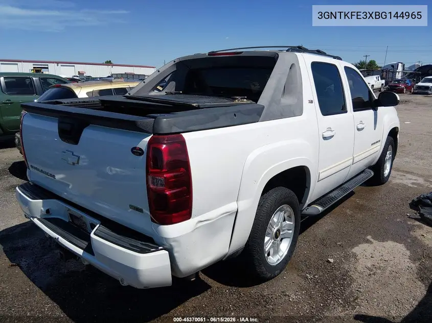 2011 Chevrolet Avalanche 1500 Lt1 VIN: 3GNTKFE3XBG144965 Lot: 45370051