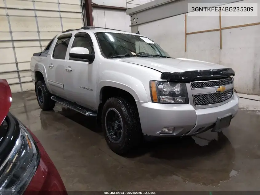 2011 Chevrolet Avalanche 1500 Lt1 VIN: 3GNTKFE34BG235309 Lot: 45432904