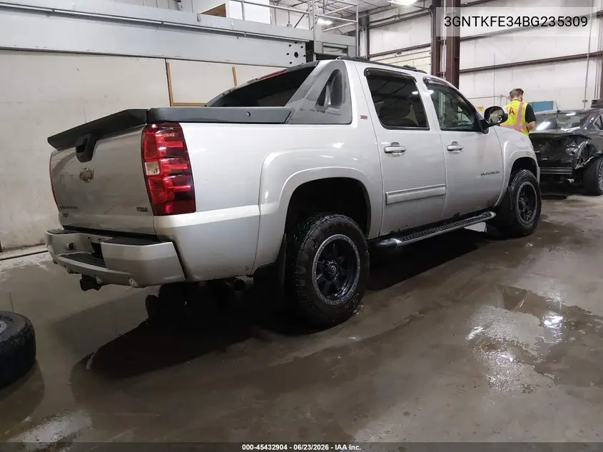 2011 Chevrolet Avalanche 1500 Lt1 VIN: 3GNTKFE34BG235309 Lot: 45432904