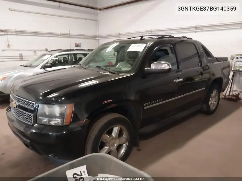 2011 Chevrolet Avalanche 1500 Ltz VIN: 3GNTKGE37BG140359 Lot: 45462819