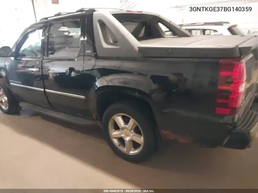 2011 Chevrolet Avalanche 1500 Ltz VIN: 3GNTKGE37BG140359 Lot: 45462819