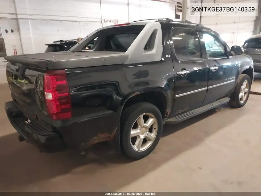 2011 Chevrolet Avalanche 1500 Ltz VIN: 3GNTKGE37BG140359 Lot: 45462819