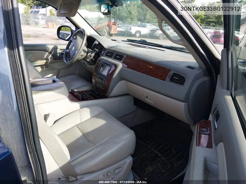 2011 Chevrolet Avalanche 1500 Ltz VIN: 3GNTKGE33BG122912 Lot: 45617542