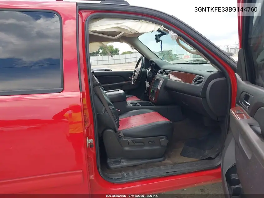 2011 Chevrolet Avalanche 1500 Lt1 VIN: 3GNTKFE33BG144760 Lot: 45652766