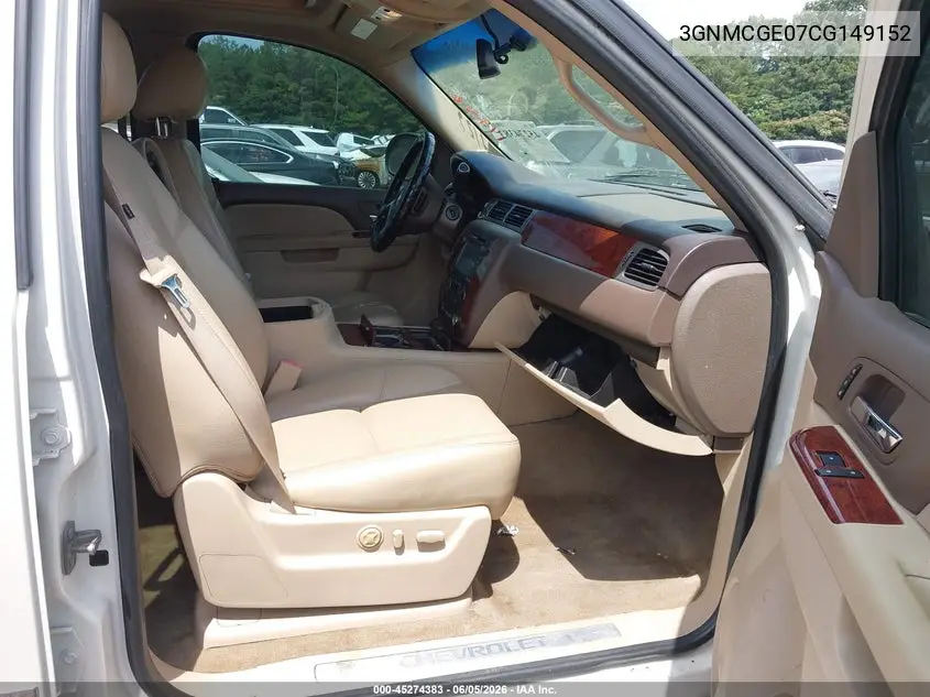 3GNMCGE07CG149152 2012 Chevrolet Avalanche 1500 Ltz