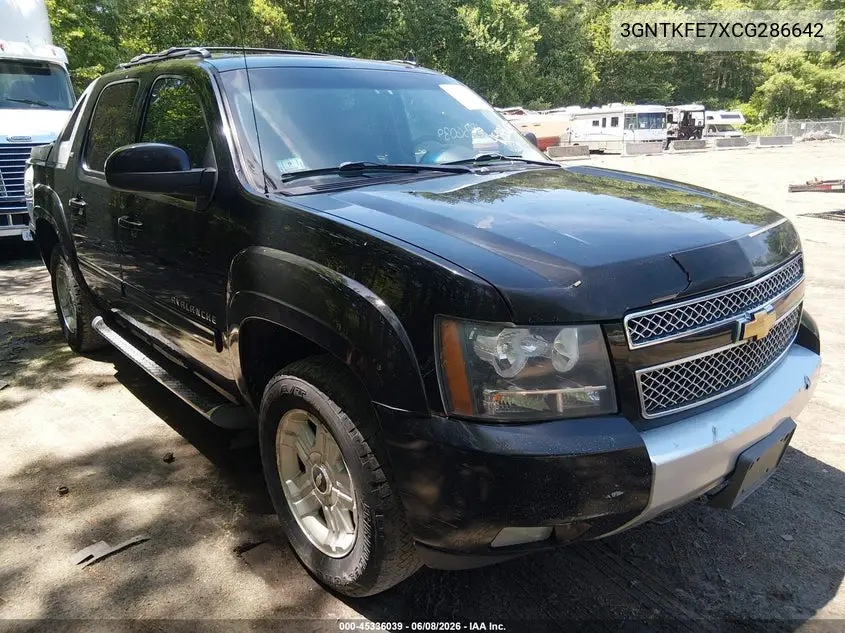 2012 Chevrolet Avalanche Lt VIN: 3GNTKFE7XCG286642 Lot: 45336039