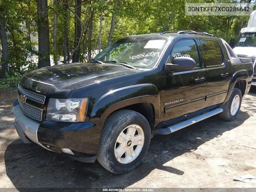 2012 Chevrolet Avalanche Lt VIN: 3GNTKFE7XCG286642 Lot: 45336039