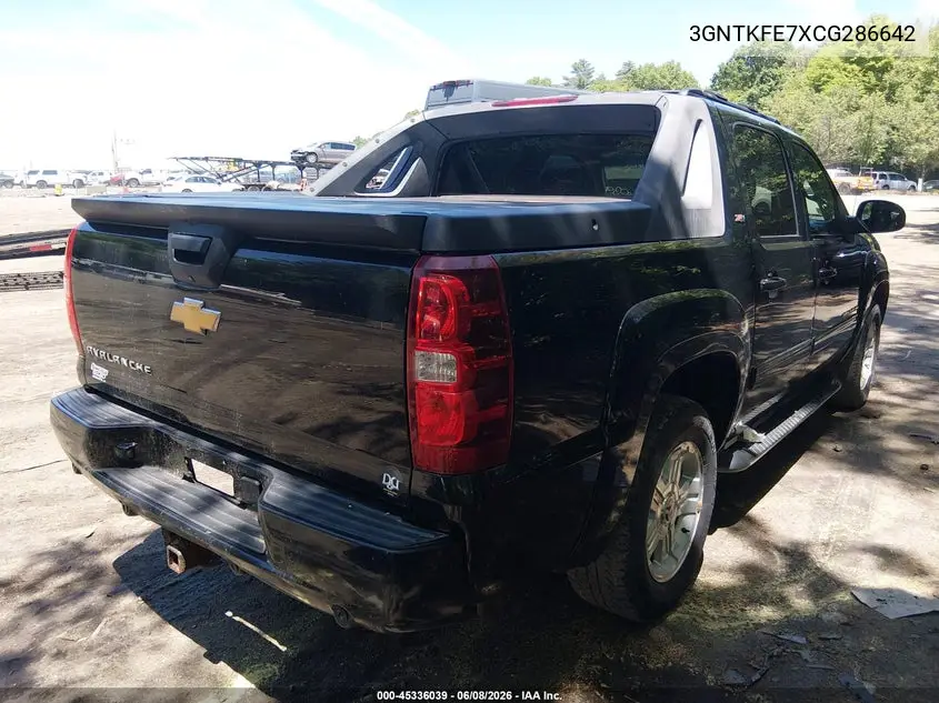 2012 Chevrolet Avalanche Lt VIN: 3GNTKFE7XCG286642 Lot: 45336039