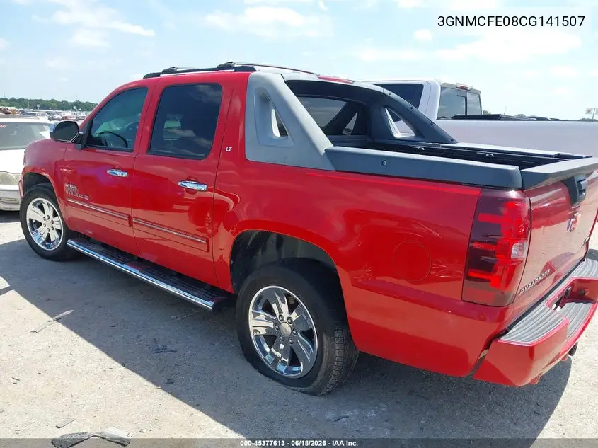 2012 Chevrolet Avalanche Lt VIN: 3GNMCFE08CG141507 Lot: 45377613