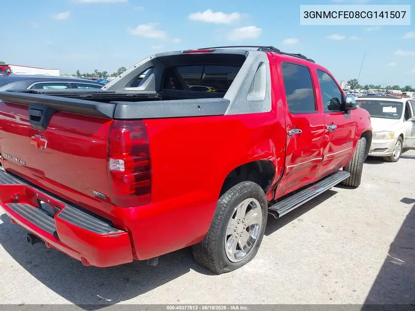 2012 Chevrolet Avalanche Lt VIN: 3GNMCFE08CG141507 Lot: 45377613